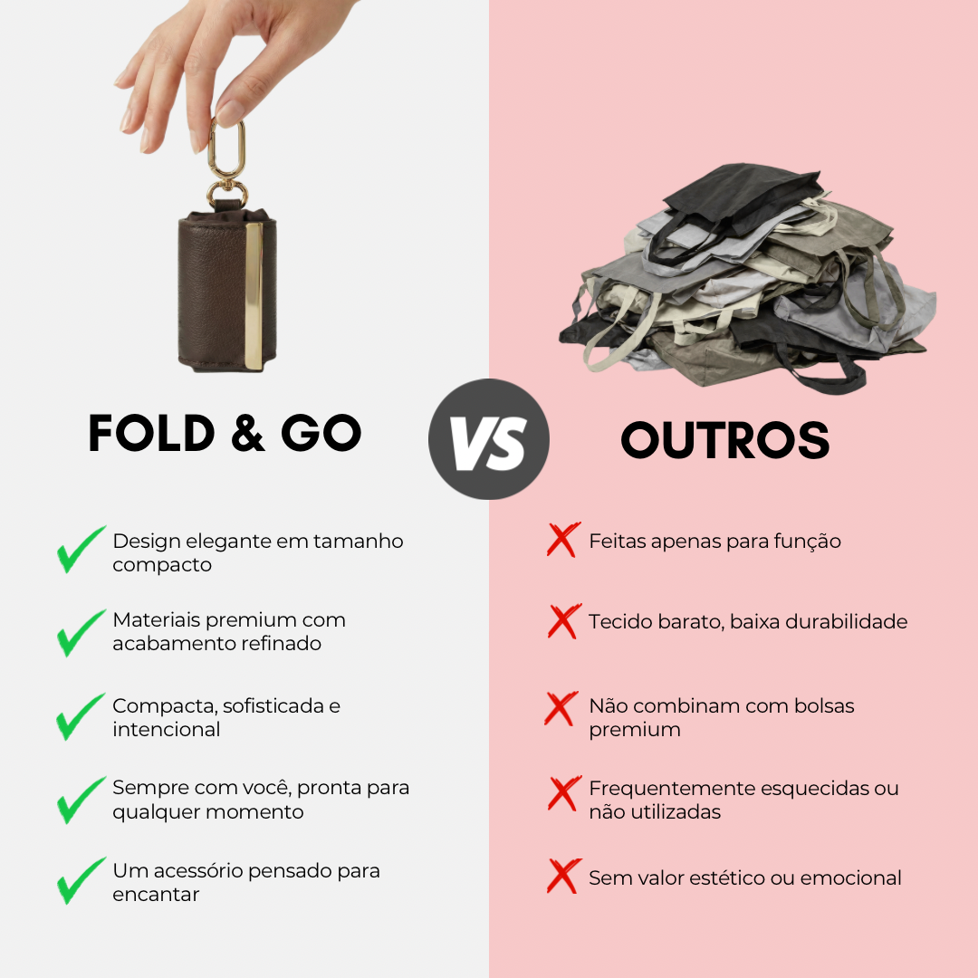 Salva™ Bolsa Tote Dobrável Chaveiro