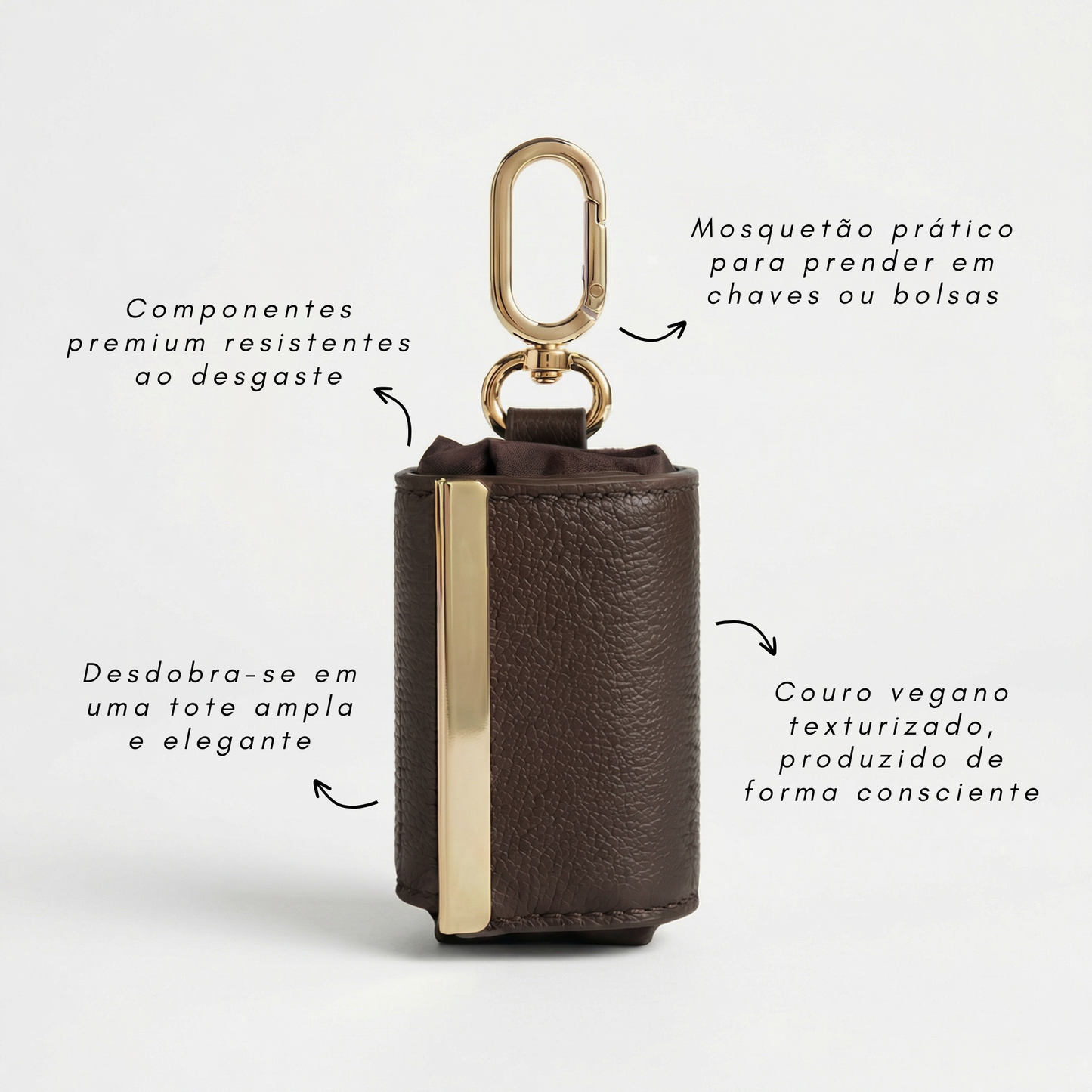 Salva™ Bolsa Tote Dobrável Chaveiro